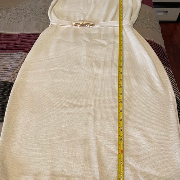 St. John Cream Knit Dress with Matching Sweater. Size 6. - Picture 12 of 15